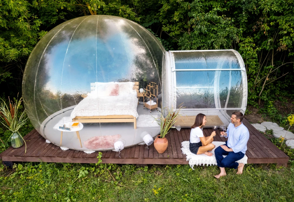 stargazing clear inflatable bubble dome igloo tent